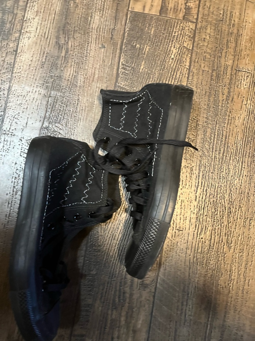 Converse Black High-Top Canvas Sneakers - Picture 2 of 5